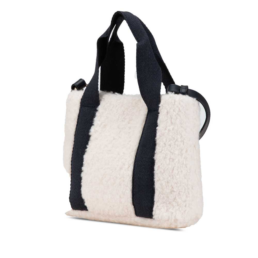 White Chloé Kids Faux Shearling Satchel - image 2