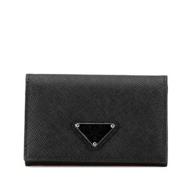 Black Prada Saffiano Card Case