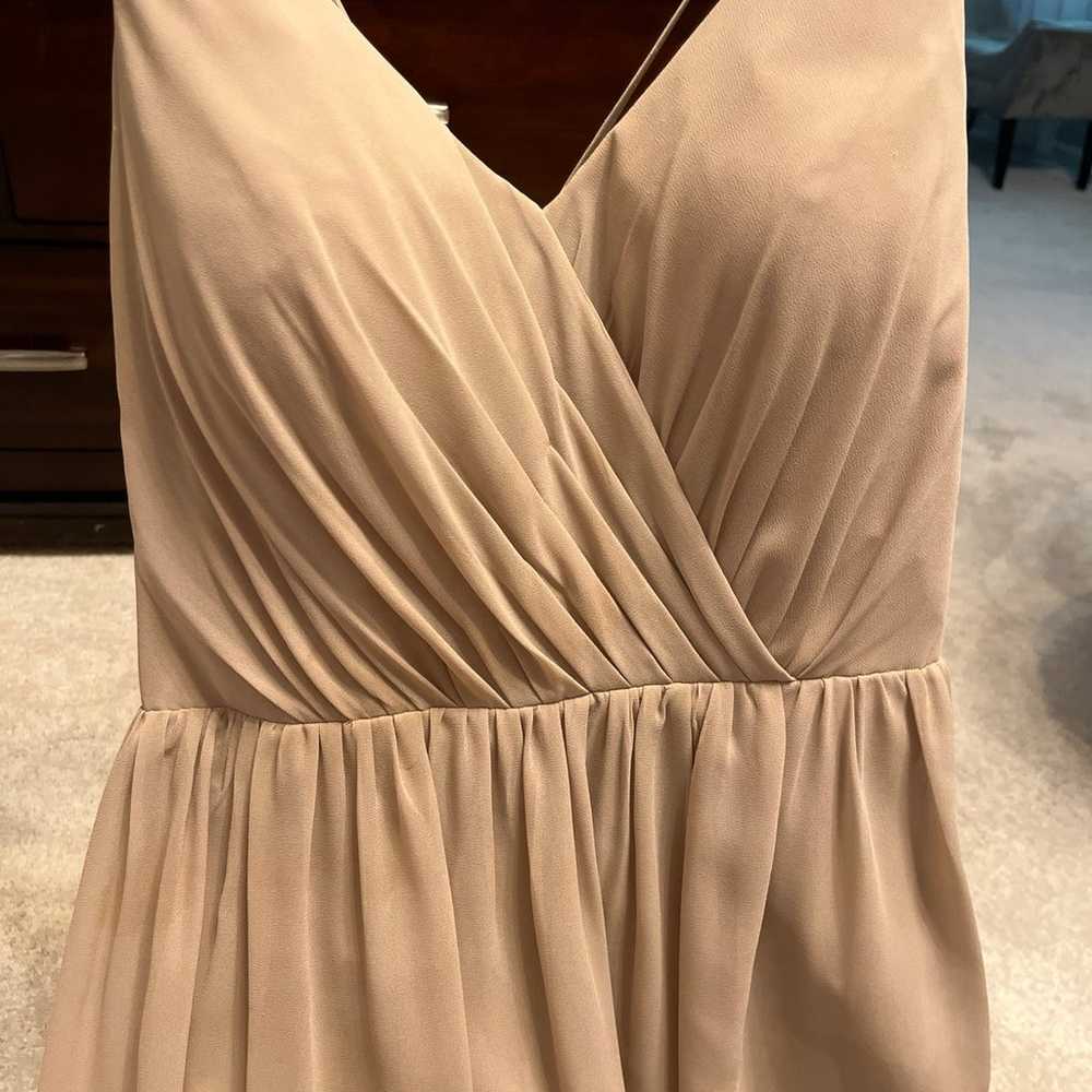 Tan | Beige | Neutral Bridesmaid Dress - image 3