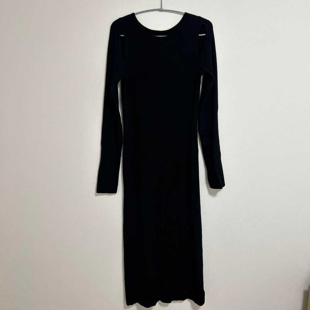 Mystic Cut-out Knit One-piece Dress Black - image 3