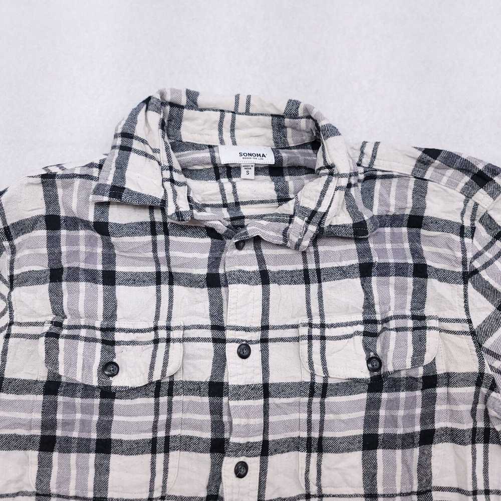 Sonoma Sonoma Tartan Flannel Button Up Shirt Mens… - image 1