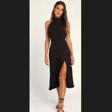 Black LuLus Midi Dress