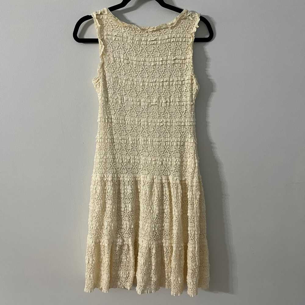 Max Studio Stretch Lace Ivory Tank Dress Size Med… - image 7