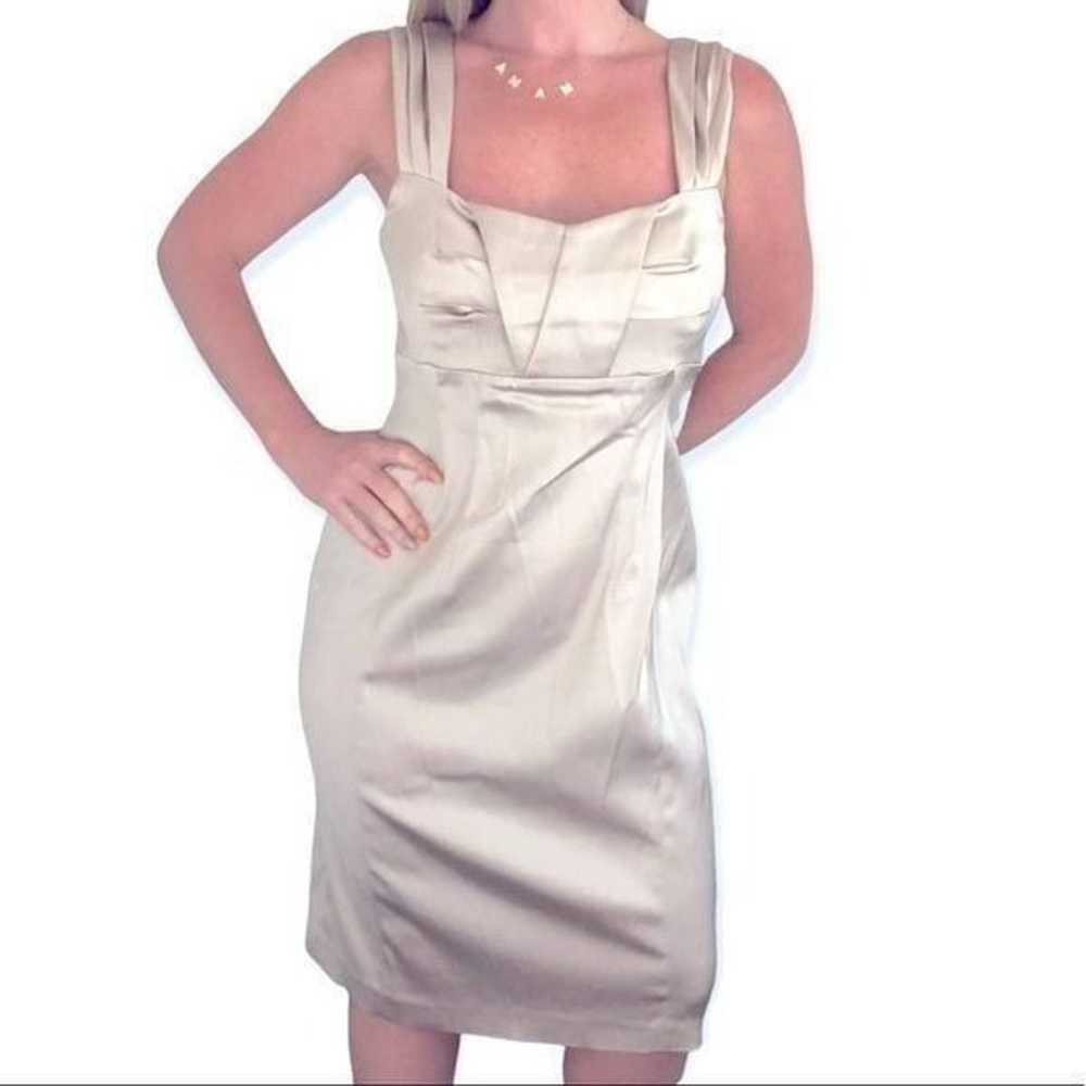 Calvin Klein beige silk dress - image 1