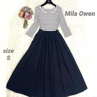 Mila Owen Docking Rib Knit One-Piece Dress Stripe… - image 1