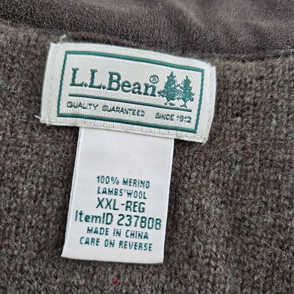 L.L. Bean Men's L.L. Bean Brown 100% Merino Lambs… - image 4