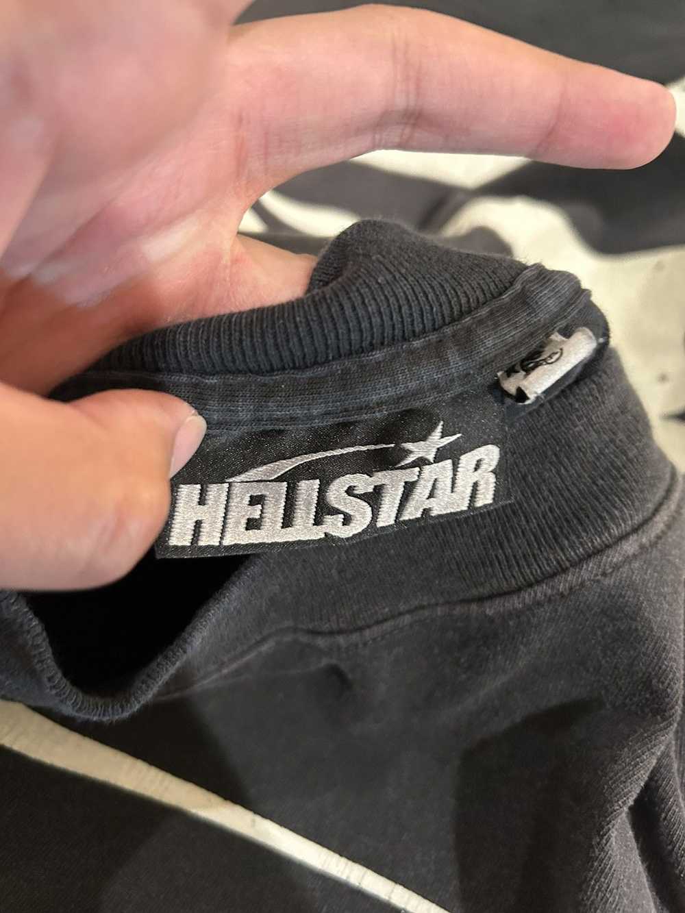 HELLSTAR Hellstar logo tee black and white size X… - image 6