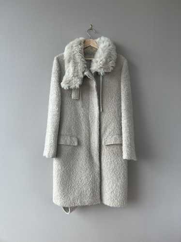 Helmut Lang AW00 Mohair Fur-Collar Coat - image 1