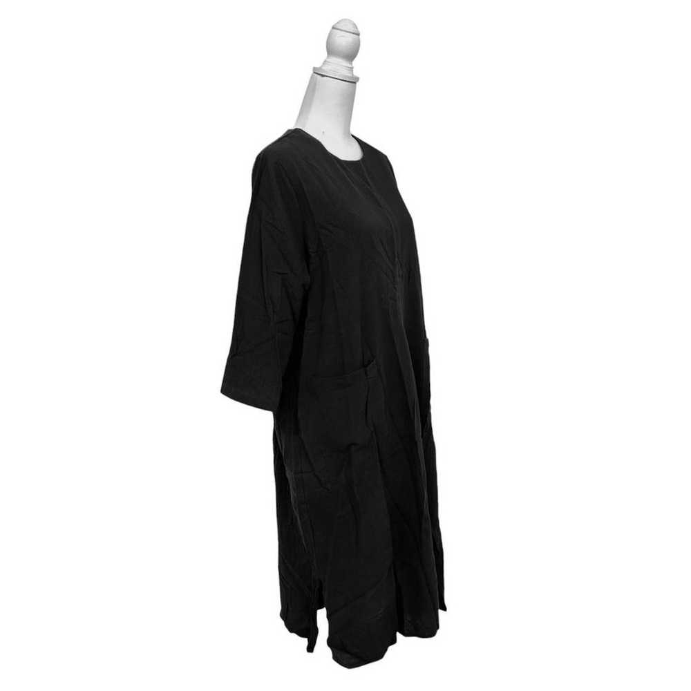 DAYOU Black Long Cut-Sleeve Casual Dress 3L - image 5