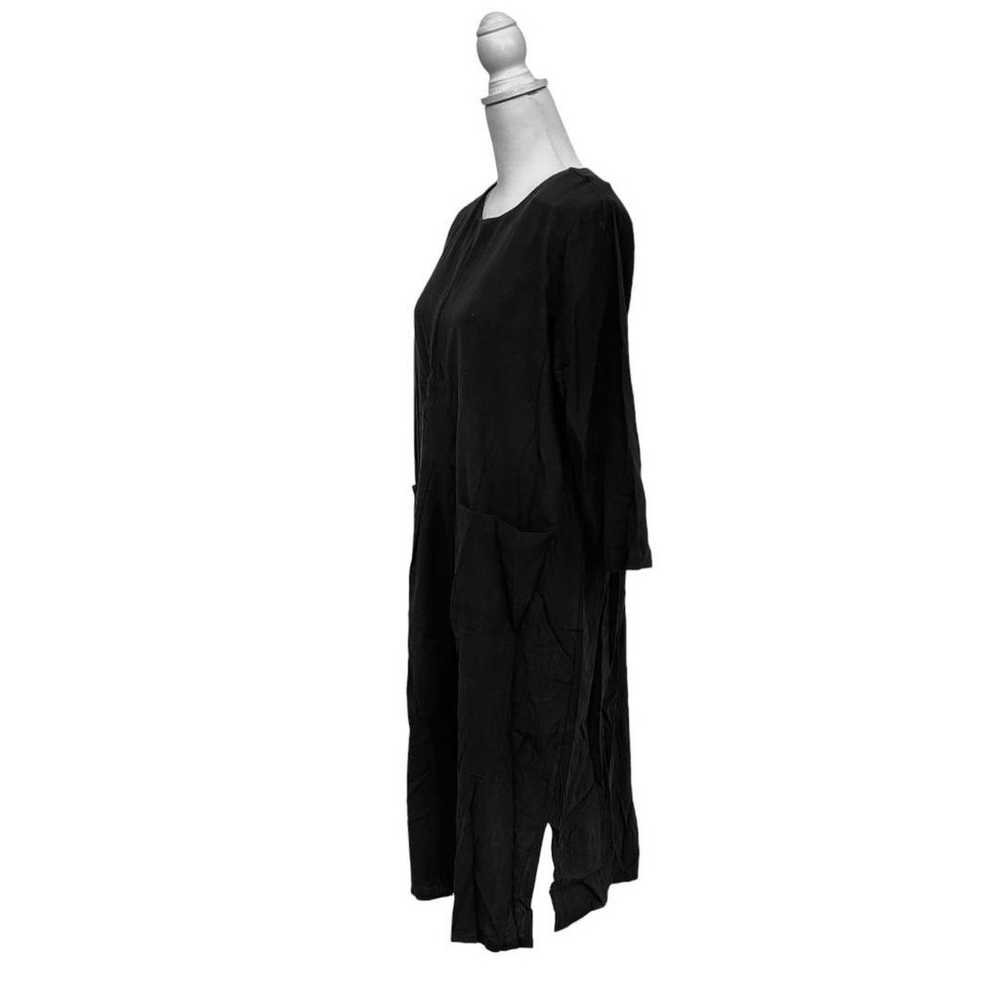 DAYOU Black Long Cut-Sleeve Casual Dress 3L - image 6