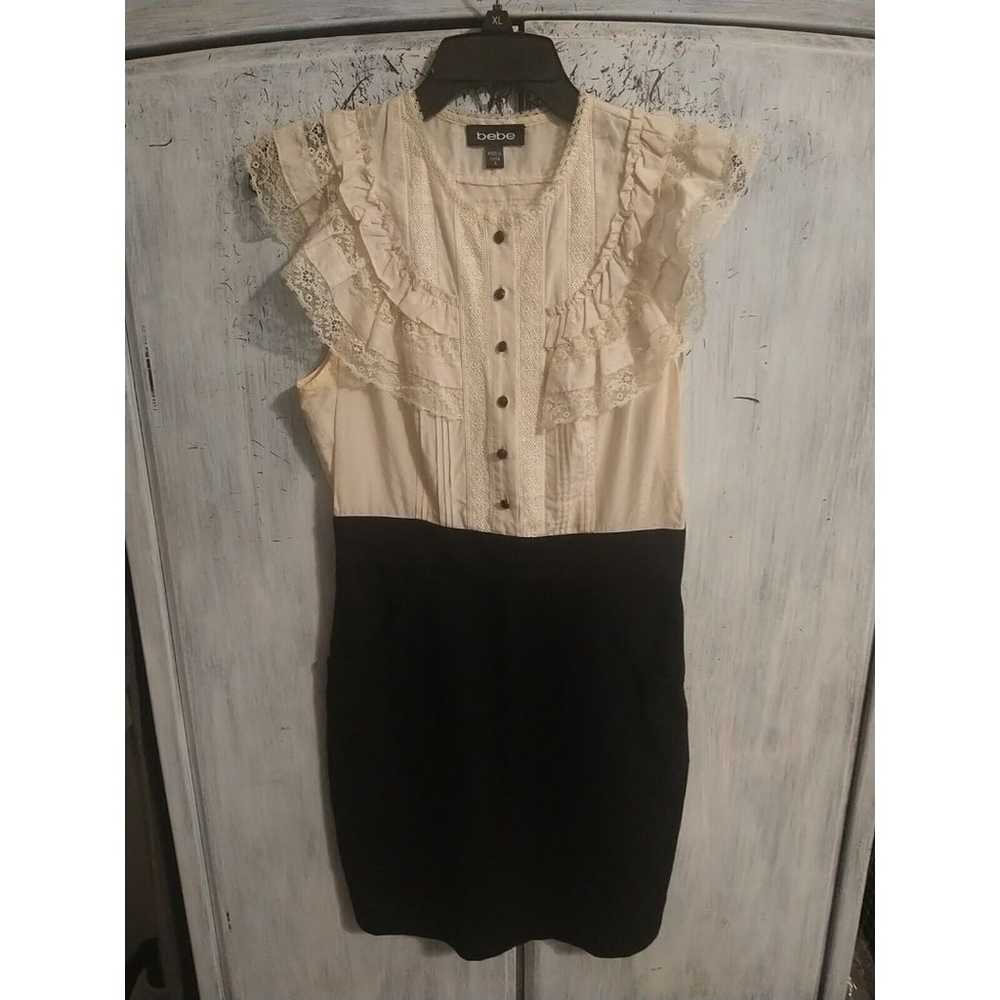 Vintage Bebe Ruffled Lace Y2K Dress - image 2