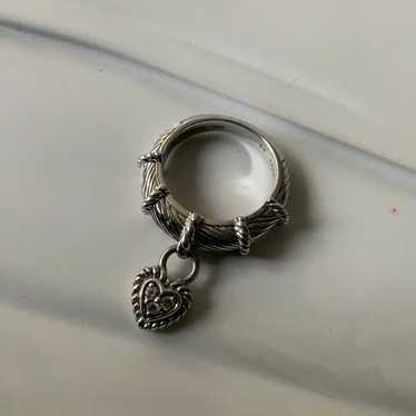 Judith Ripka heart charm ring - image 1