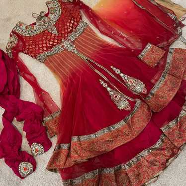 Two tone anarkali indian - image 1