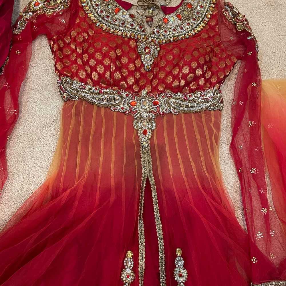 Two tone anarkali indian - image 2