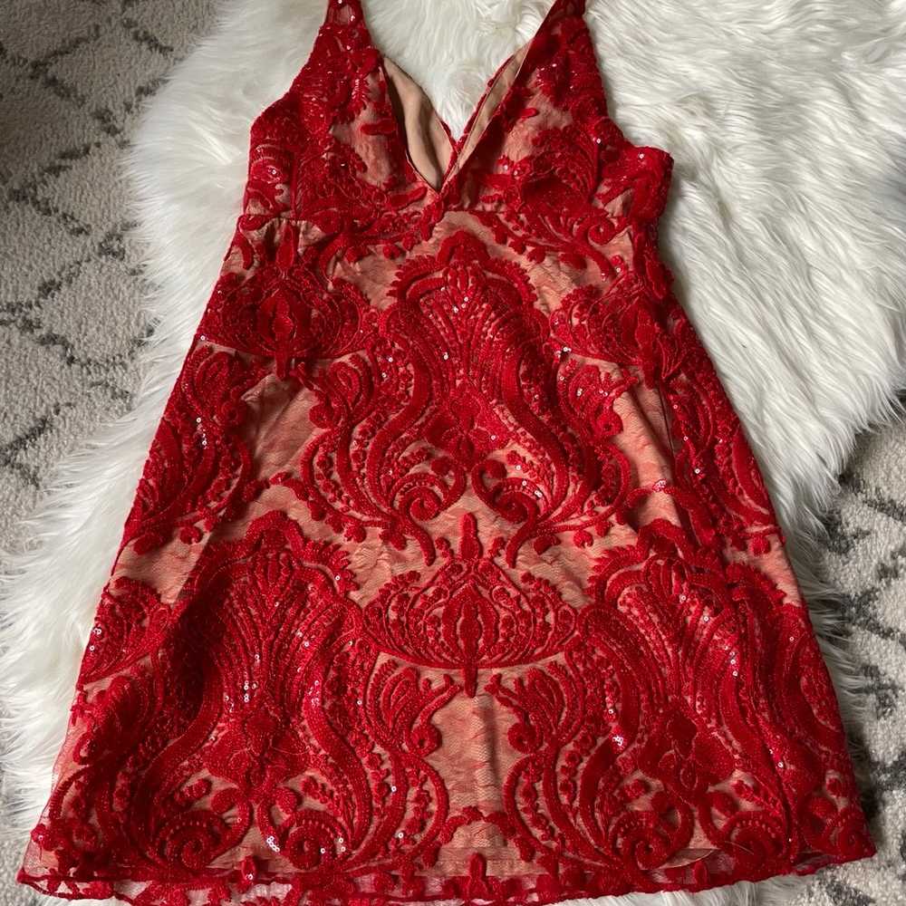 Free People Night Shimmer mini dress size 4 - image 4