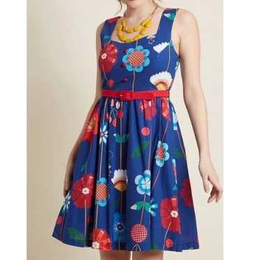 NWOT ModCloth retro floral flower dress nwot