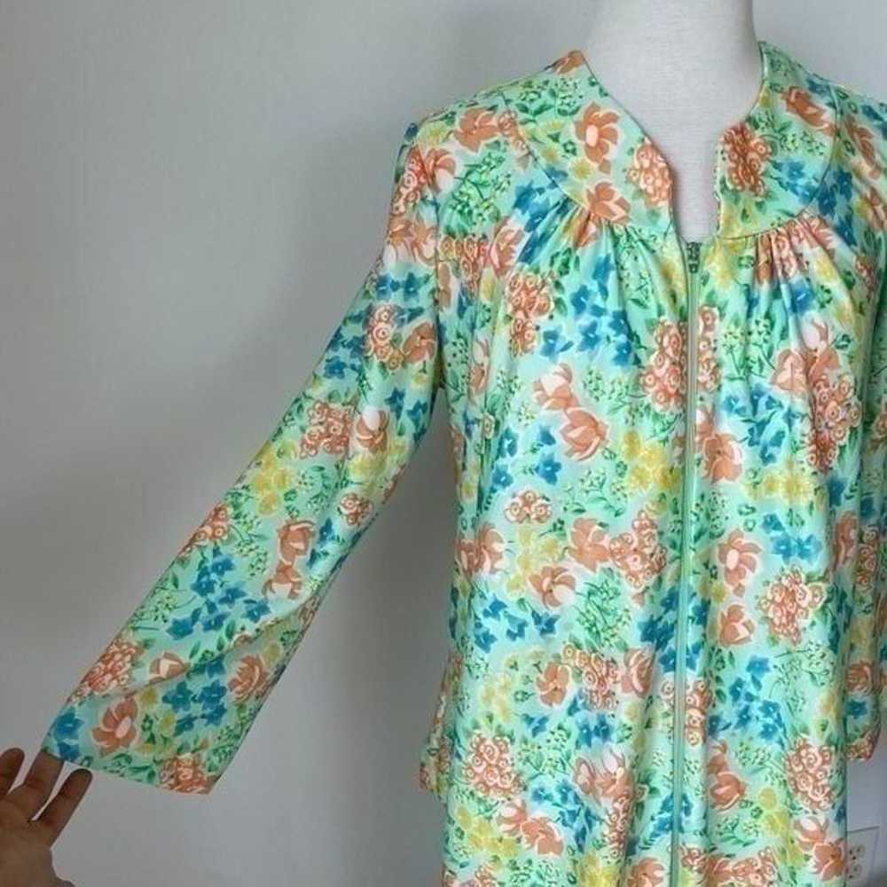 Vintage 70s 80s Nightgown House Dress Maxi Floral… - image 7