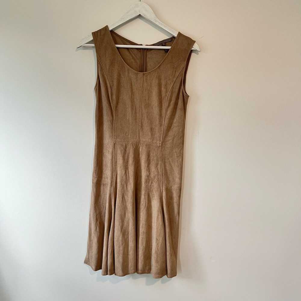 Vintage Halston Heritage Suede Brown Dress - image 2