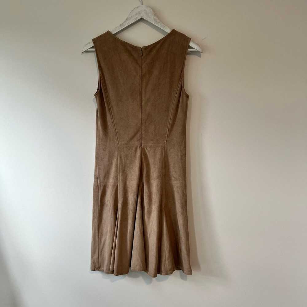 Vintage Halston Heritage Suede Brown Dress - image 3