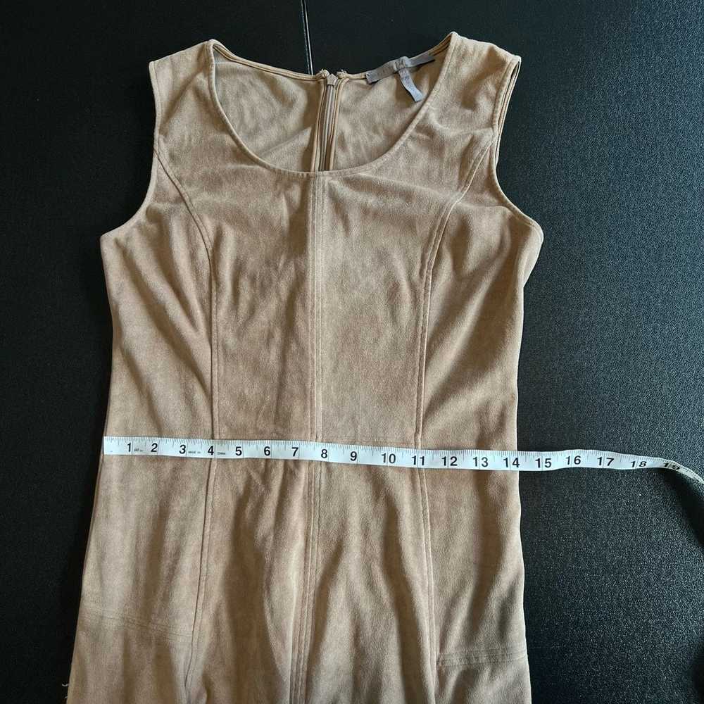 Vintage Halston Heritage Suede Brown Dress - image 4