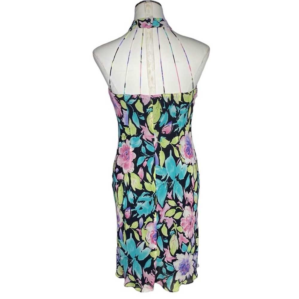 Evan Picone Floral Halter Midi Dress - image 3