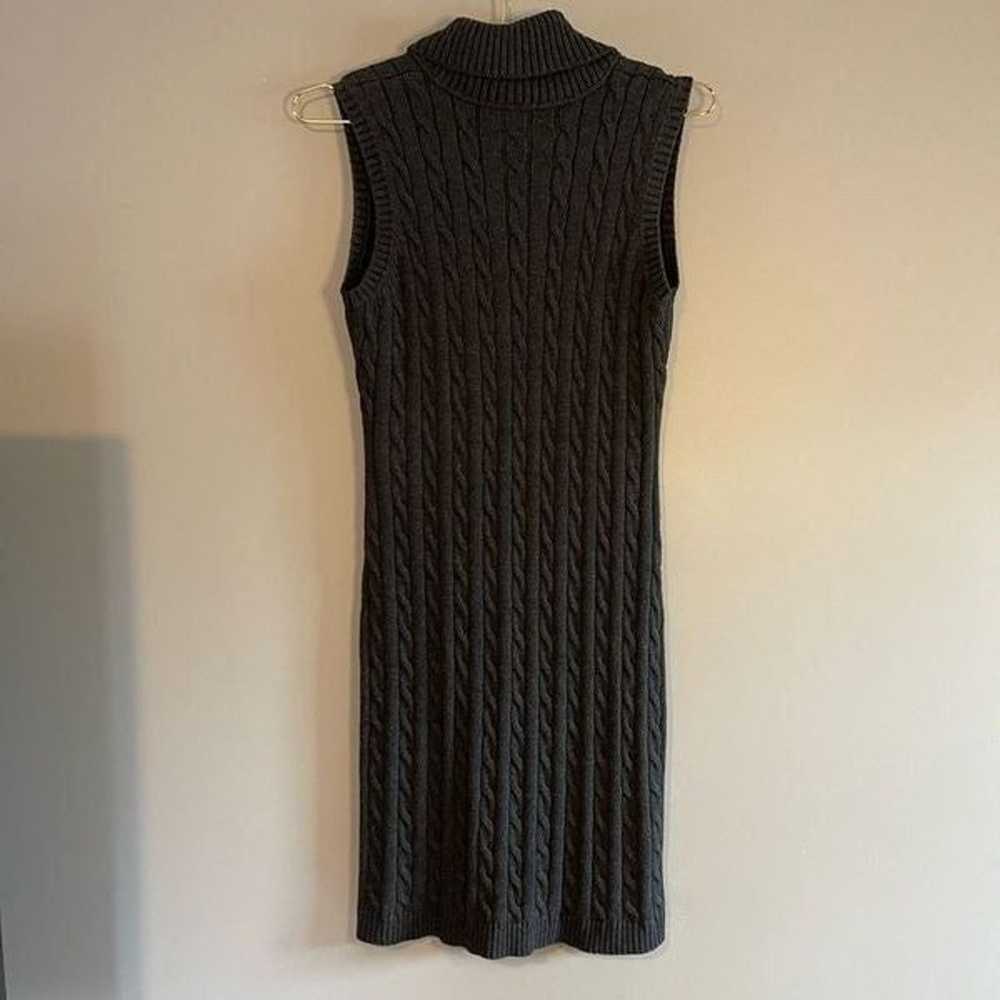 Calvin Klein Sleeveless Sweater Dress in Dark Gra… - image 3