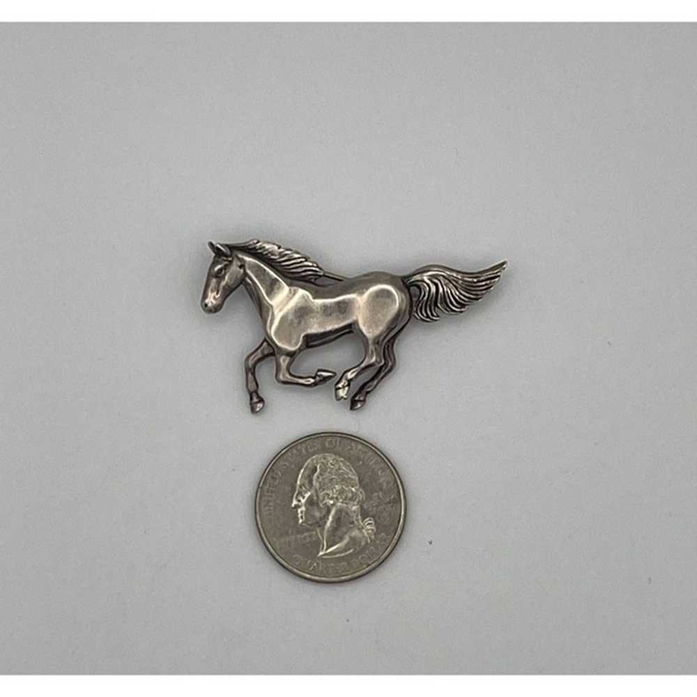 Running Horse Pin Brooch Sterling Silver Glenn & … - image 10