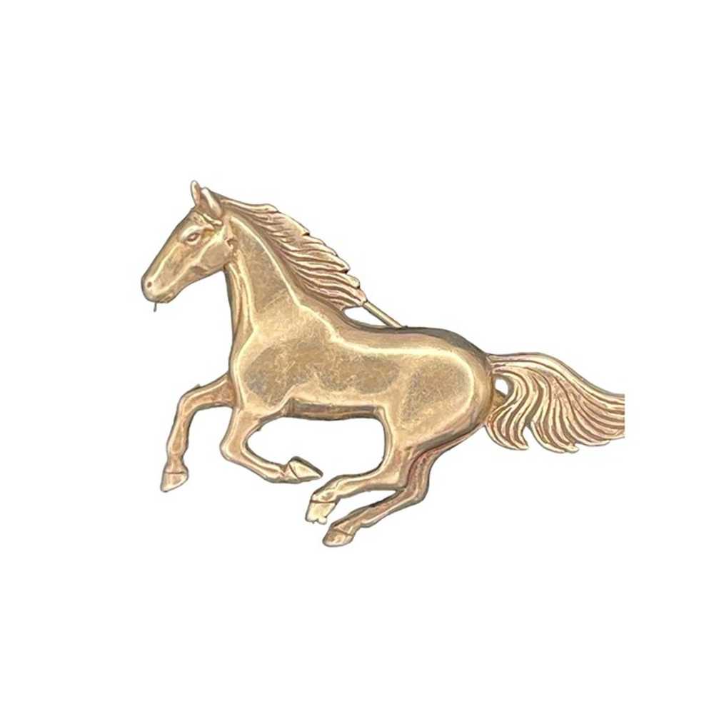 Running Horse Pin Brooch Sterling Silver Glenn & … - image 1