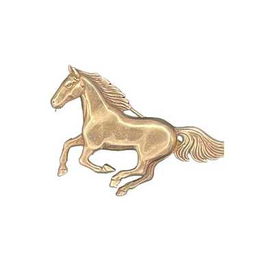 Running Horse Pin Brooch Sterling Silver Glenn & … - image 1