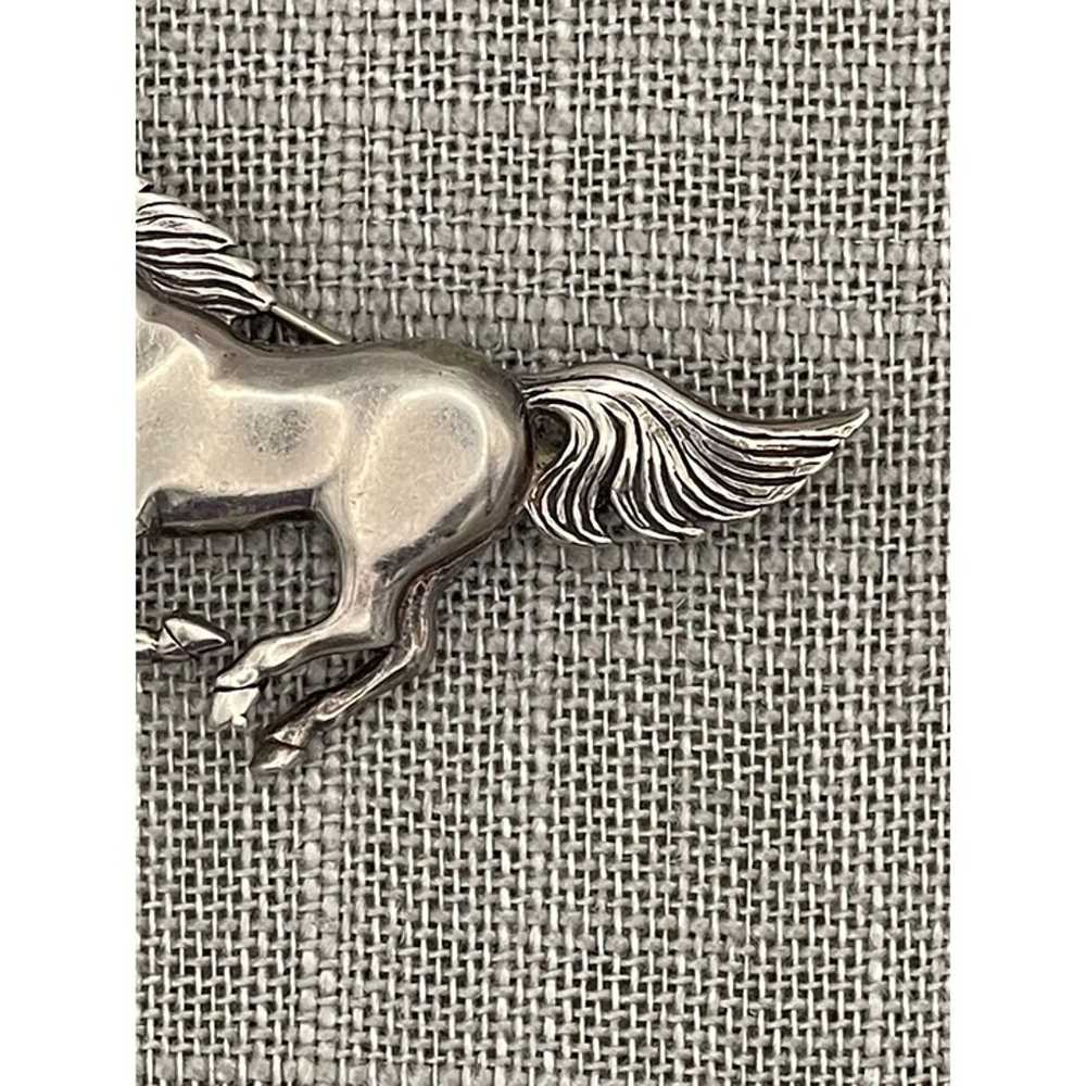 Running Horse Pin Brooch Sterling Silver Glenn & … - image 5