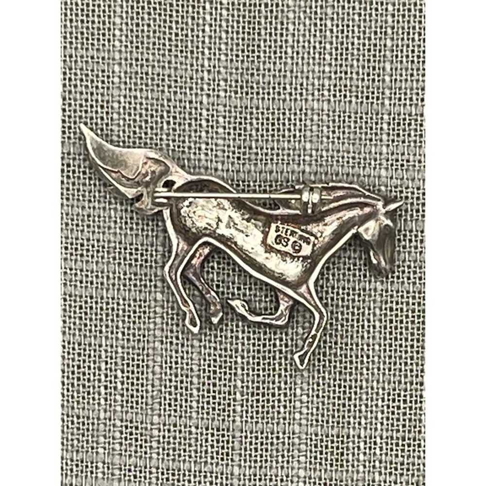 Running Horse Pin Brooch Sterling Silver Glenn & … - image 6