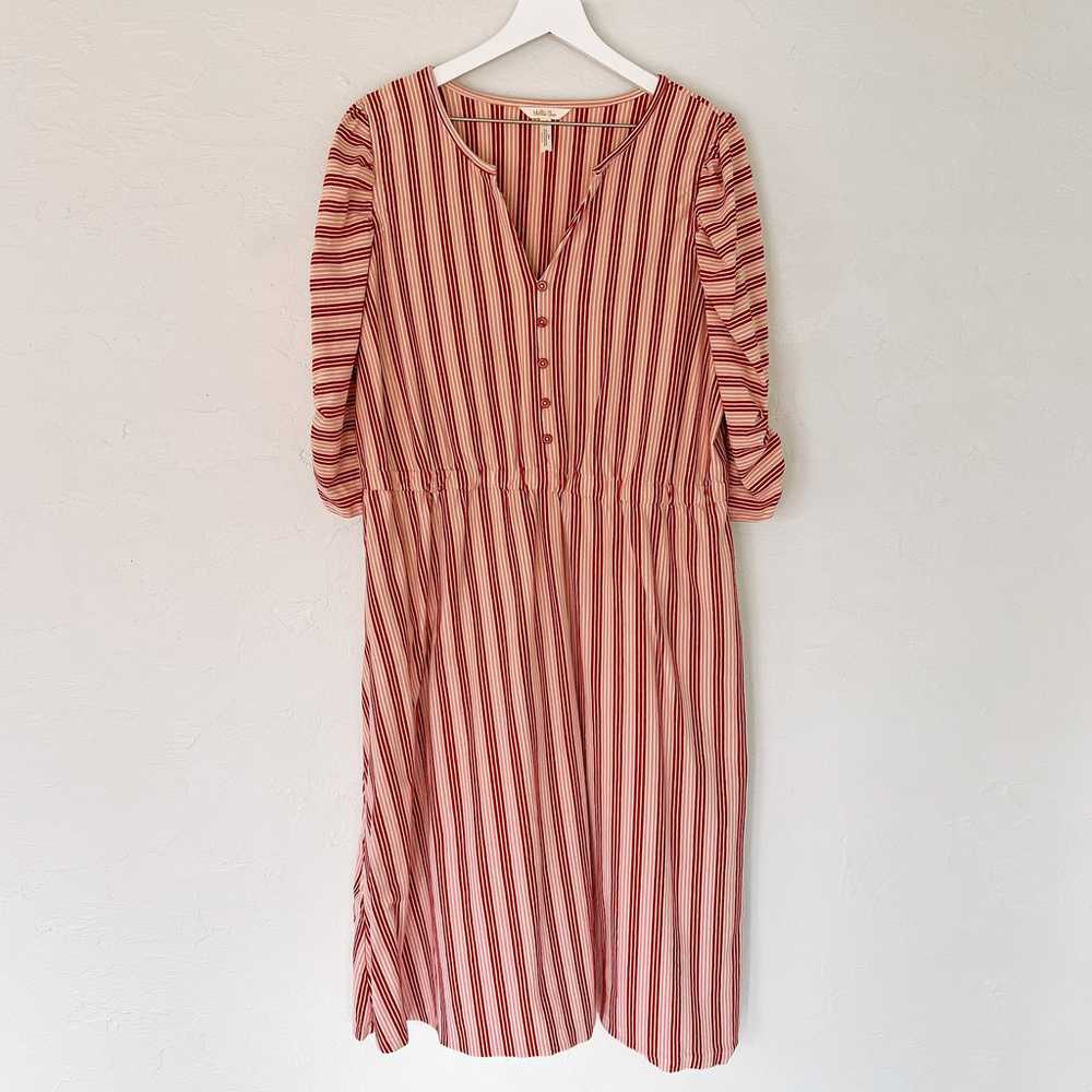 Matilda Jane McIntosh Striped Midi Dress Extra La… - image 1