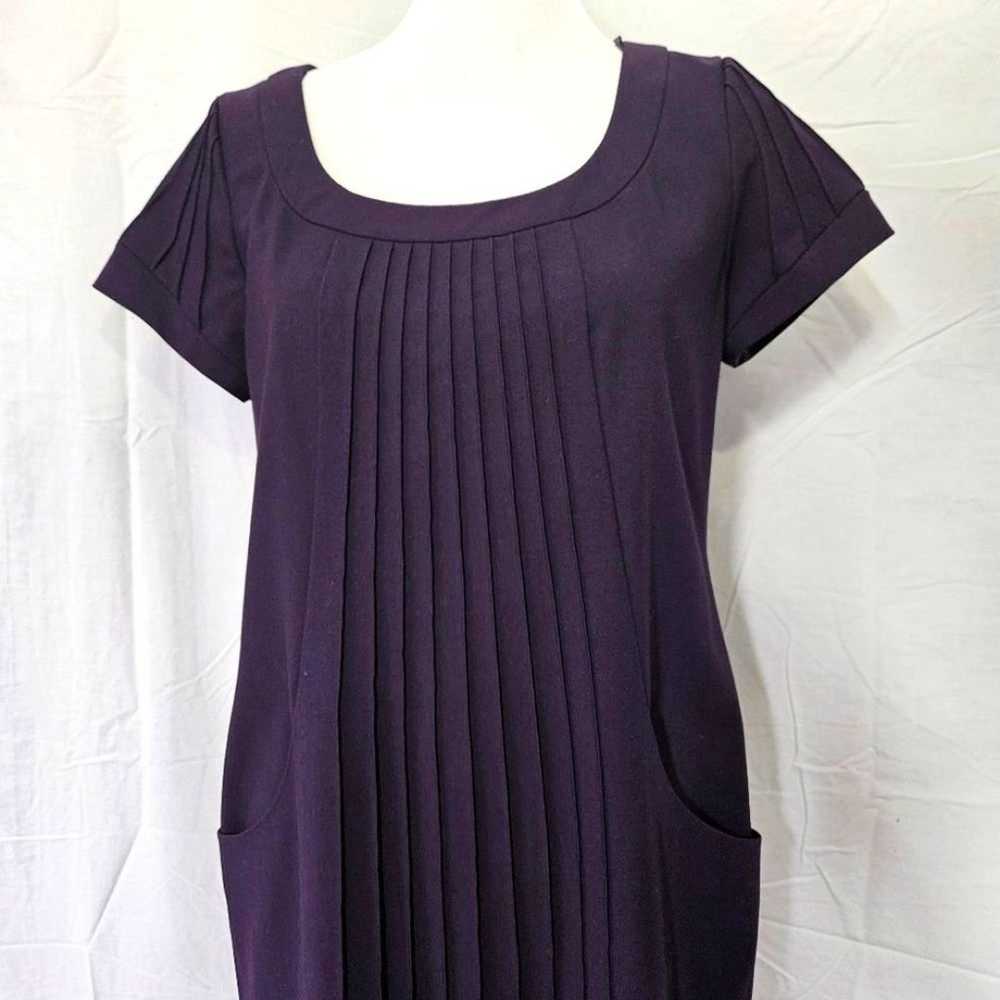 Eliza J New York Eggplant Purple Pleats & Pockets… - image 4