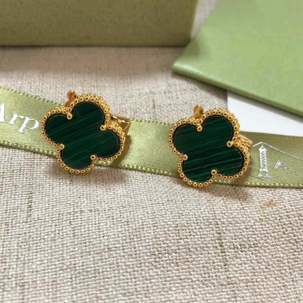 Ladies Earrings Green - image 2