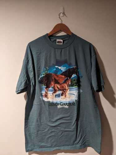 VTG Big Bad Wolf Busch Gardens All Over 2024 Print T Shirt Large All Over Print AOP