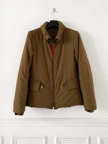 Prada Prada womens vintage khaki nylon puffer jac… - image 1