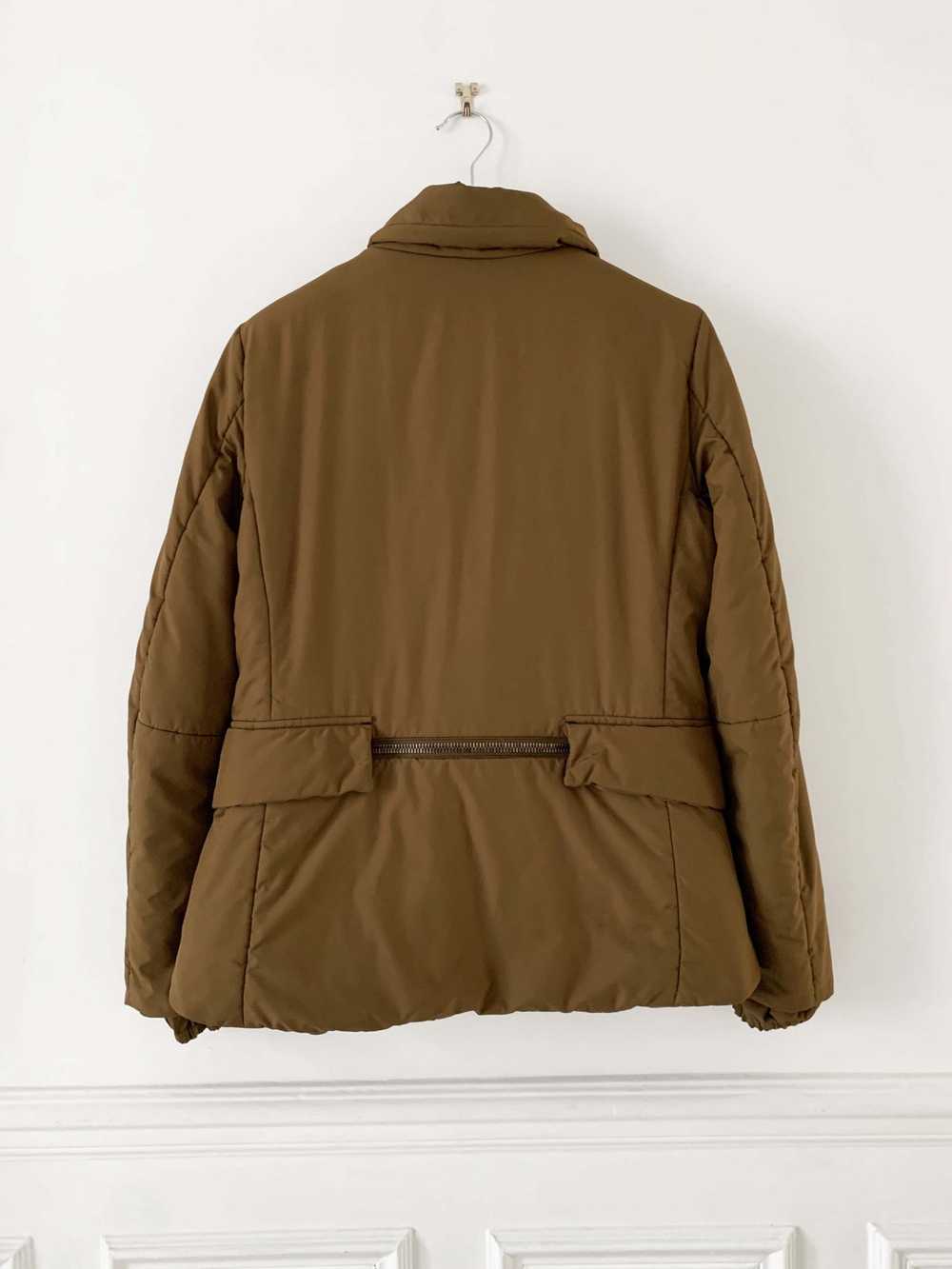 Prada Prada womens vintage khaki nylon puffer jac… - image 6