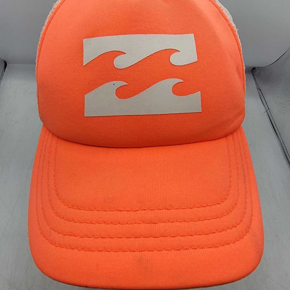 Billabong Billabong Surf Waves Orange Trucker Hat… - image 9