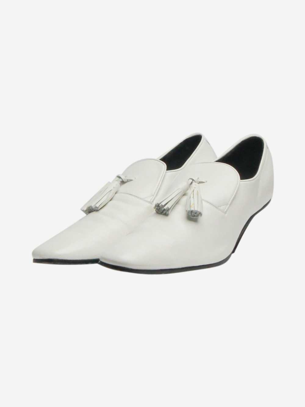 Celine White tassel loafer heels - size EU 36 - image 2