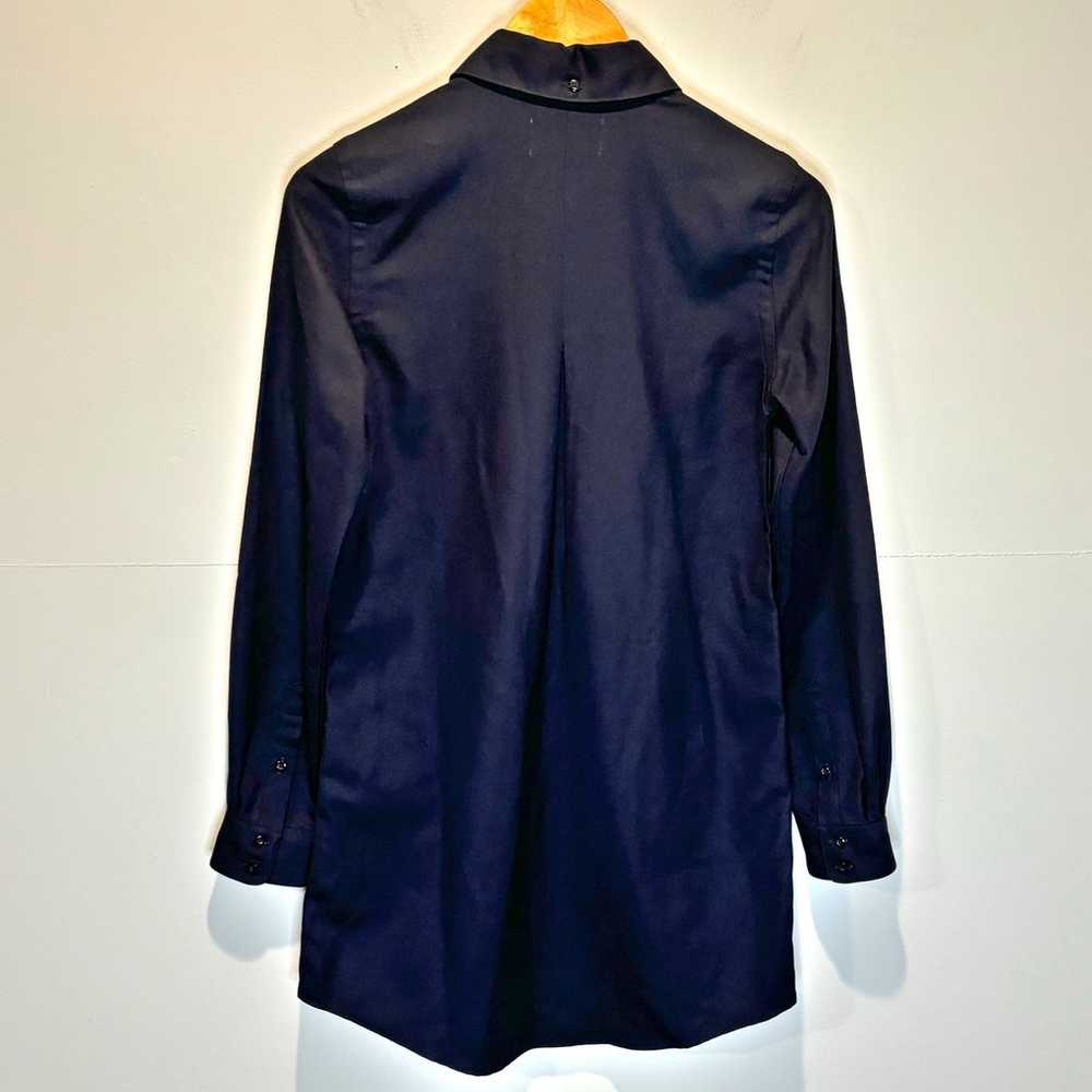 Trovata Marin Navy Long Sleeve Shirt Dress - size… - image 2