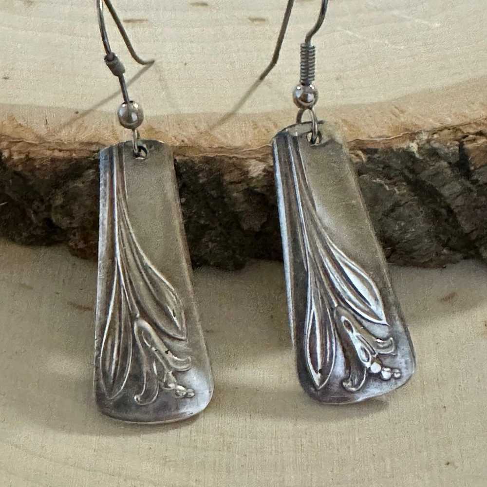 Silver spoon  Earrings - image 2