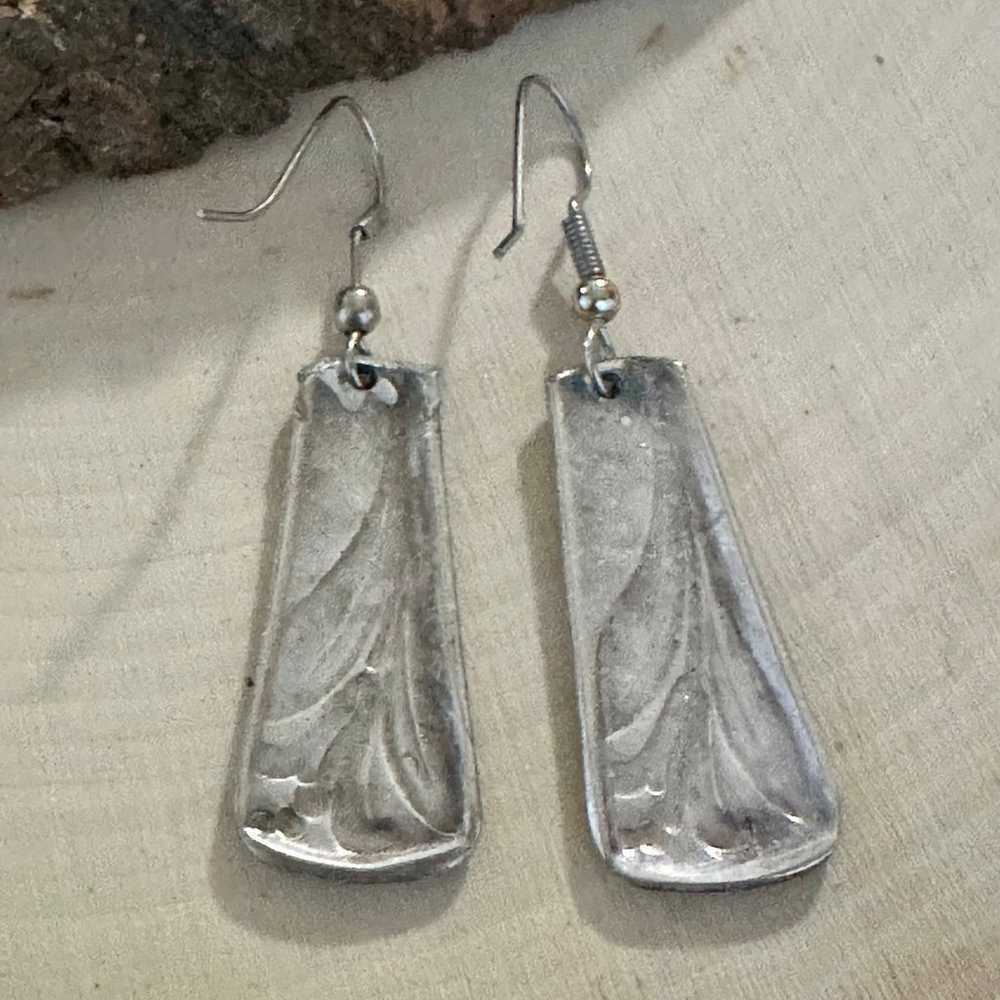 Silver spoon  Earrings - image 3