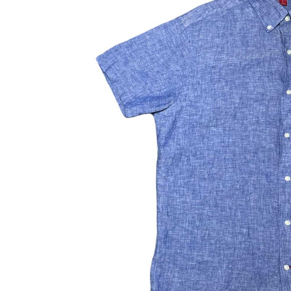 Cremieux Cremieux Men's Large Blue Slim Button-Do… - image 3