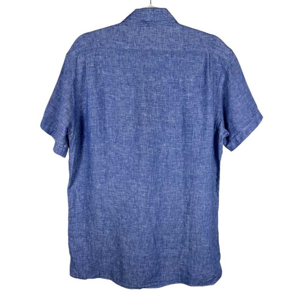 Cremieux Cremieux Men's Large Blue Slim Button-Do… - image 6