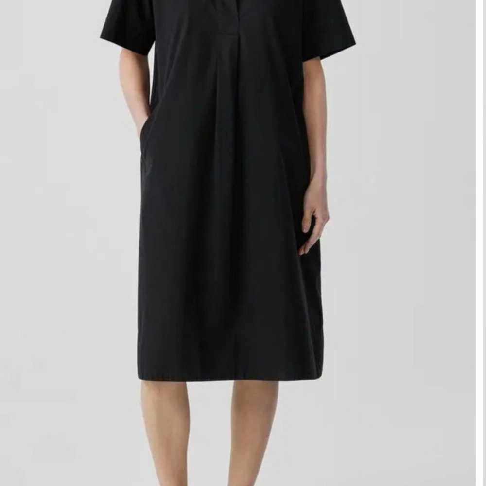 New Eileen Fisher Women's Black Organic Cotton Po… - image 1