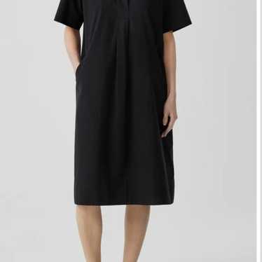 New Eileen Fisher Women's Black Organic Cotton Po… - image 1