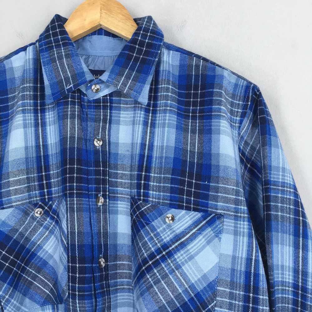 Flannel × John Blair × Pendleton Vintage Plaid Sh… - image 2