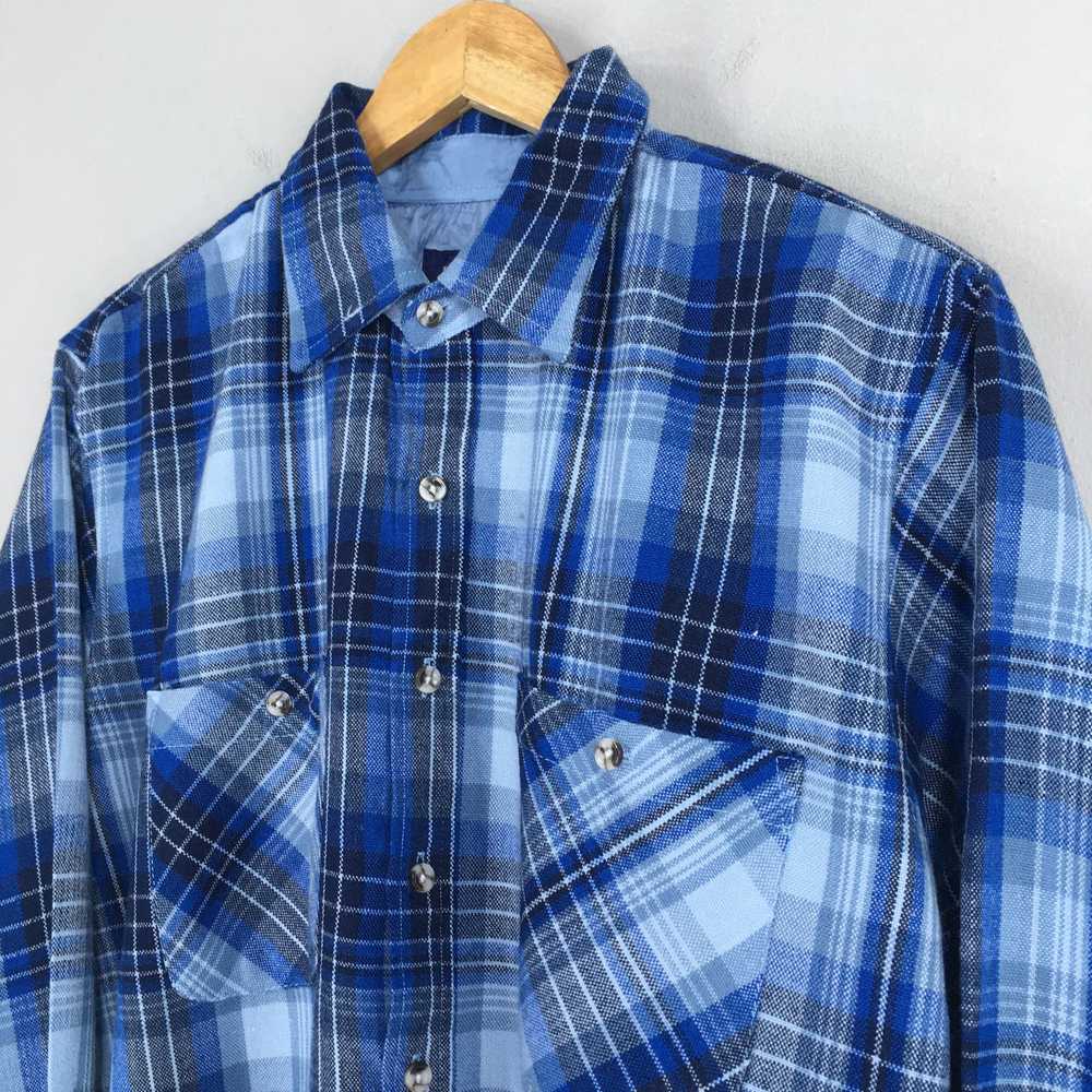 Flannel × John Blair × Pendleton Vintage Plaid Sh… - image 3