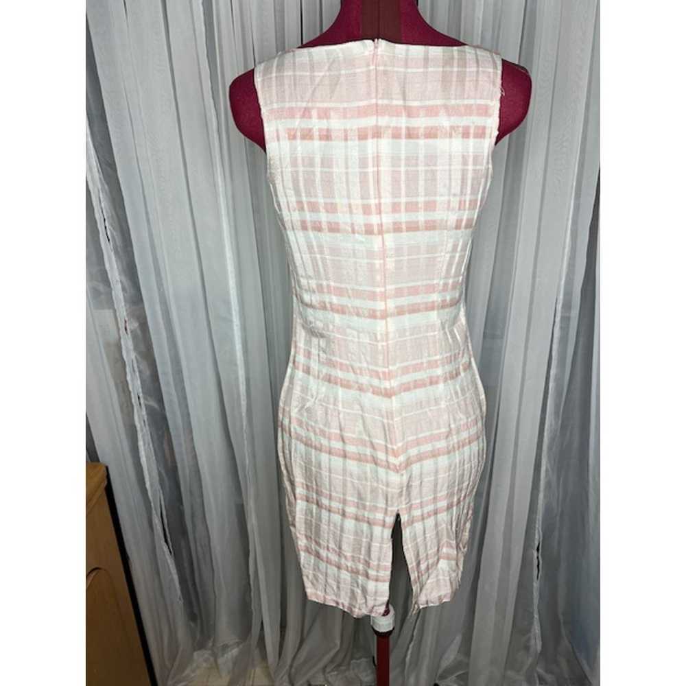 Sun dress pink cream striped 1990s - image 4