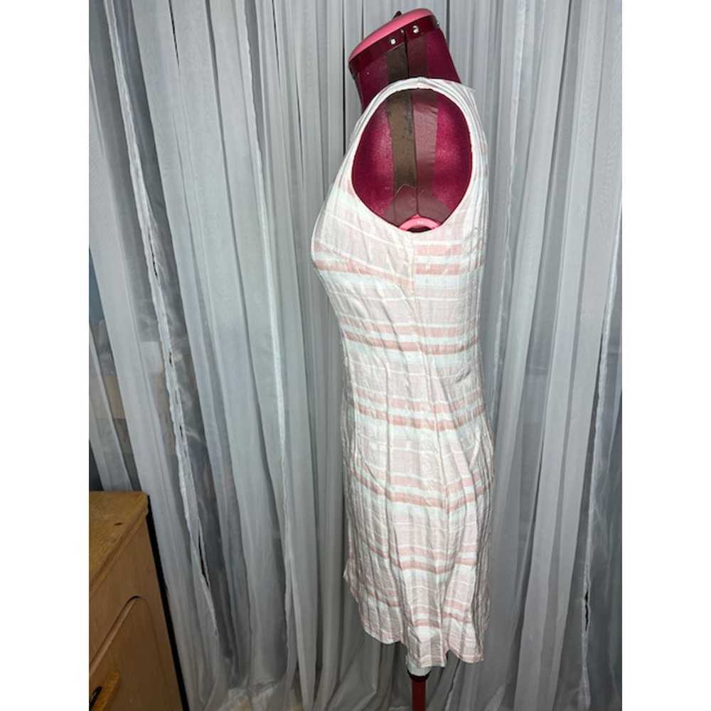 Sun dress pink cream striped 1990s - image 5